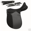 SHIRES HI LITE PROVENCE SYNTHETIC DRESSAGE SADDLE. SELF ADJUSTING GULLET